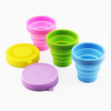 Children Cup Present Silicone Drink Mug Travel Collapsible Cup